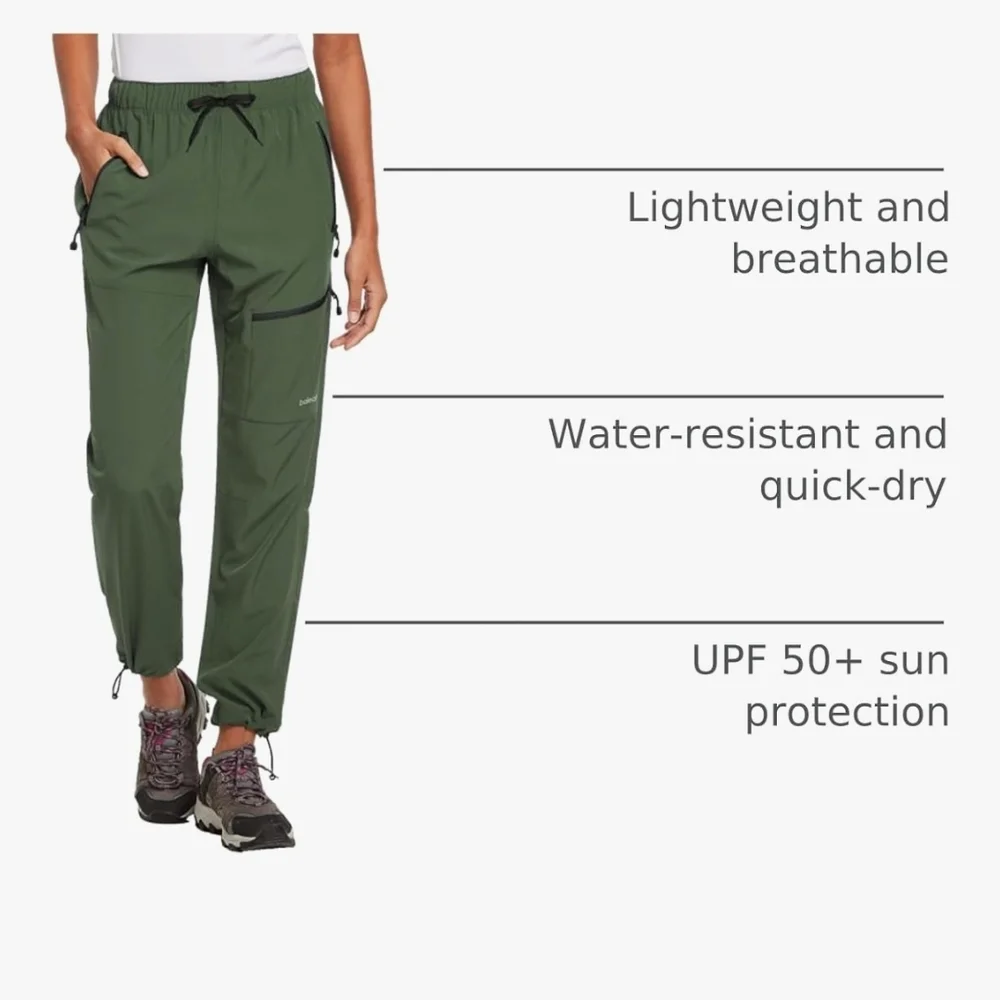 baleaf Olive Green Lightweight Cargo Joggers - Picture 12 of 13